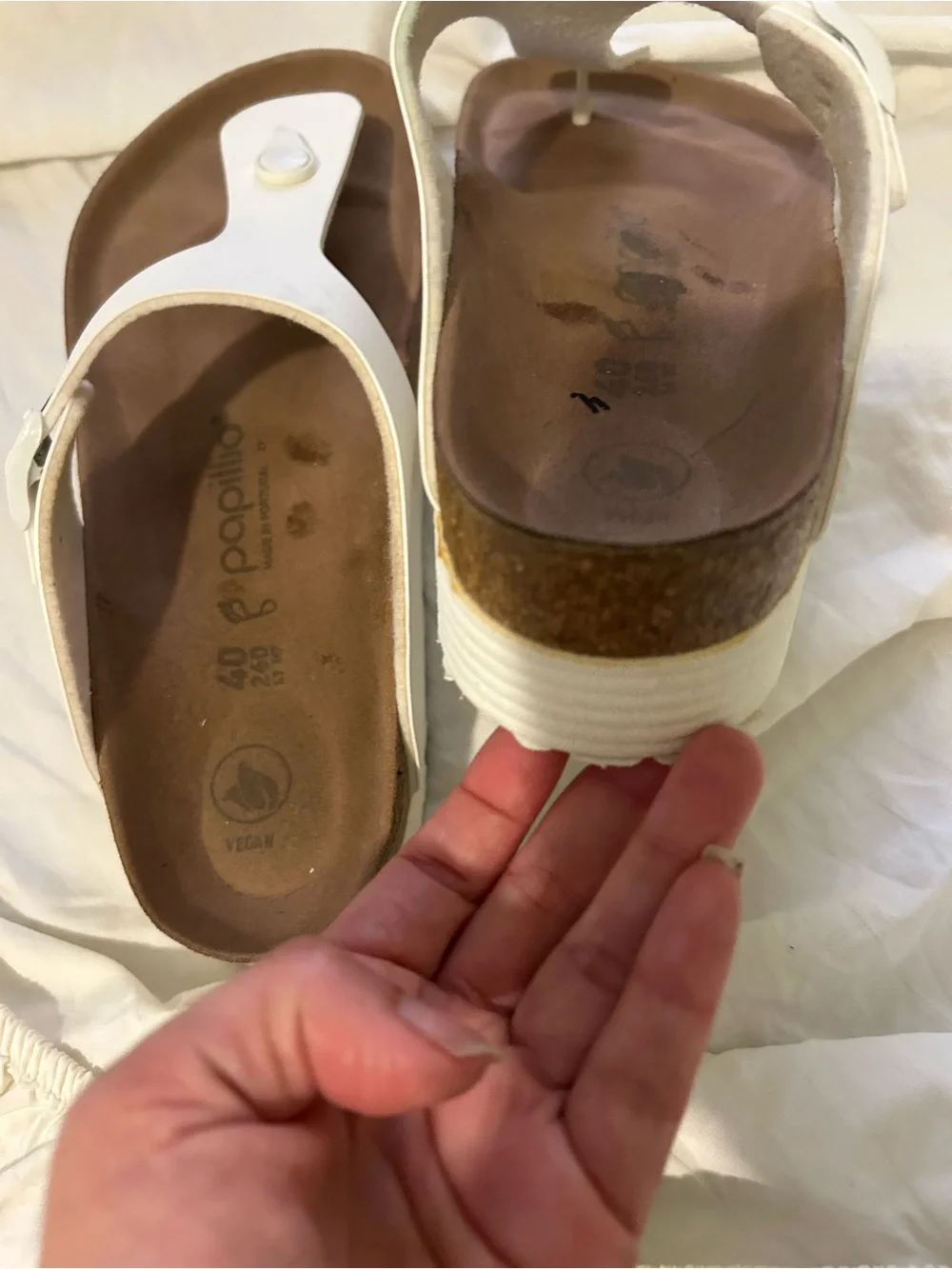 Birkenstock Papillo Gizeh Platform Sandals size 40